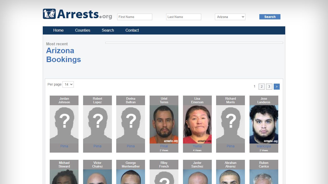 Arizona Arrests and Inmate Search